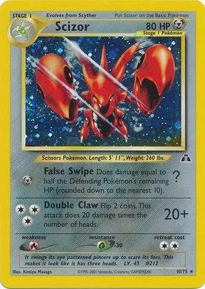 Scizor, English Pokemon card