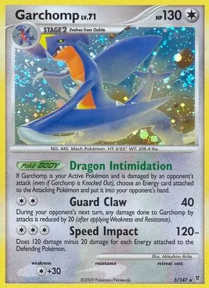 Garchomp, English Pokemon card