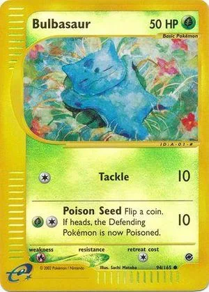 Bulbasaur [Reverse Holo], English Pokemon card
