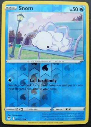 Snom [Reverse Holo], English Pokemon card