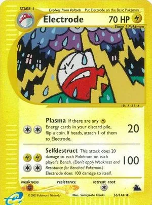 Electrode [Reverse Holo], English Pokemon card