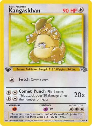 Kangaskhan [1st Edition], English Pokemon card