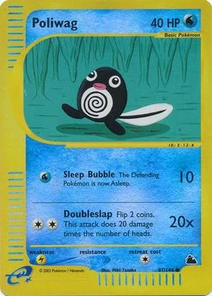 Poliwag [Reverse Holo], English Pokemon card