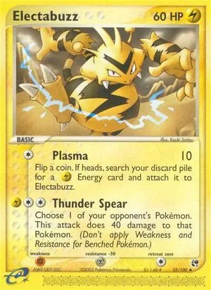 Electabuzz, English Pokemon card