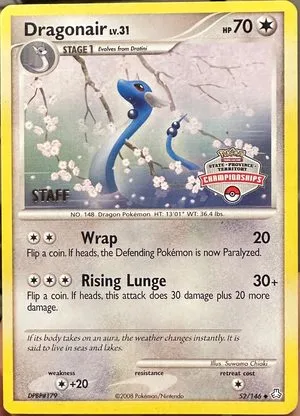 Dragonair [Staff Championships], English Pokemon card