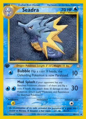 Seadra [1st Edition], English Pokemon card
