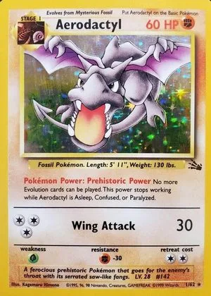 Aerodactyl, English Pokemon card