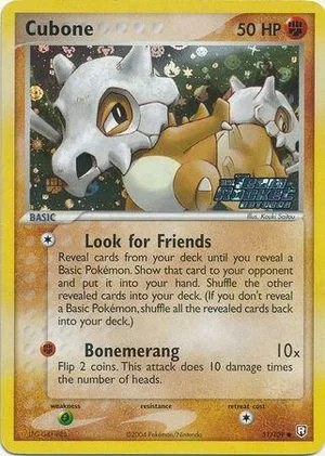Cubone [Reverse Holo], English Pokemon card