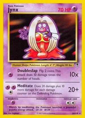 Jynx, English Pokemon card