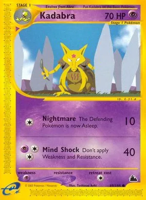 Kadabra, English Pokemon card
