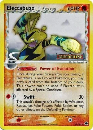 Electabuzz [Reverse Holo], English Pokemon card