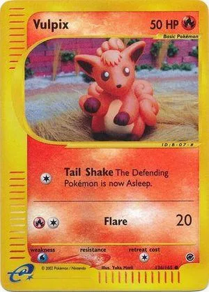 Vulpix [Reverse Holo], English Pokemon card