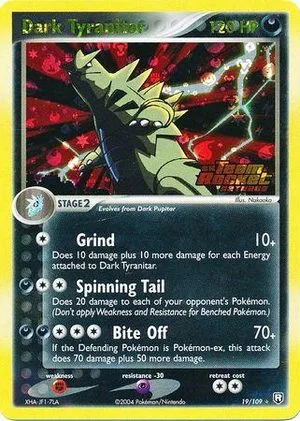 Dark Tyranitar [Reverse Holo], English Pokemon card