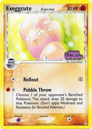 Exeggcute [Reverse Holo], English Pokemon card