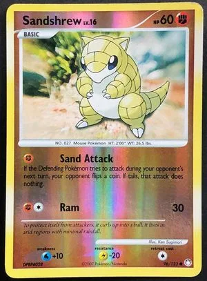 Sandshrew [Reverse Holo], English Pokemon card
