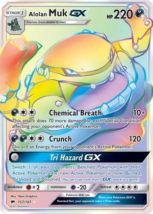 Alolan Muk GX, English Pokemon card