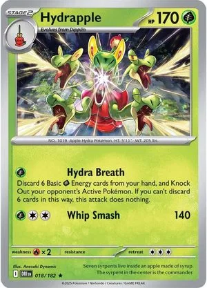 Hydrapple, English Pokemon card