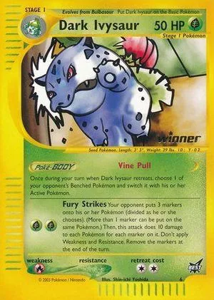 Dark Ivysaur [Winner], English Pokemon card