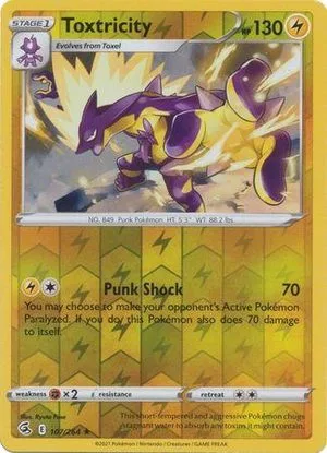Toxtricity [Reverse Holo], English Pokemon card