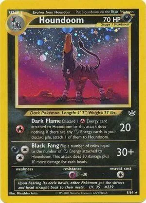 Houndoom, English Pokemon card