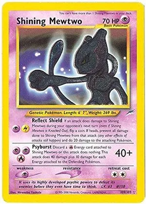 Shining Mewtwo, English Pokemon card