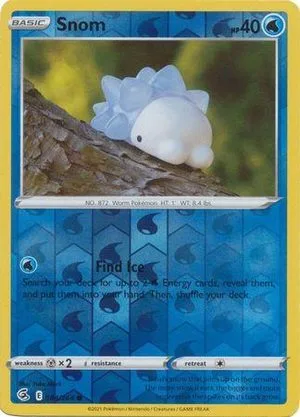 Snom [Reverse Holo], English Pokemon card
