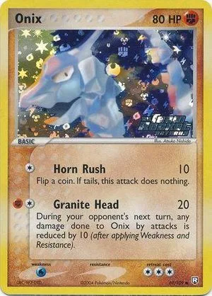 Onix [Reverse Holo], English Pokemon card