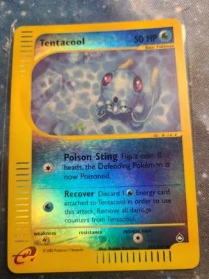 Tentacool [Reverse Holo], English Pokemon card