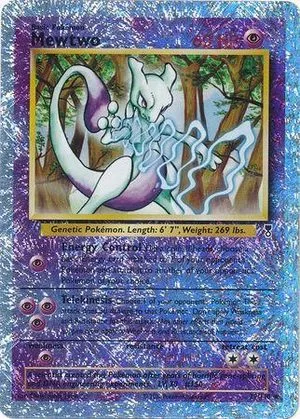 Mewtwo [Reverse Holo], English Pokemon card
