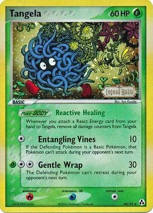 Tangela [Reverse Holo], English Pokemon card