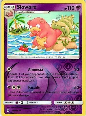 Slowbro [Reverse Holo], English Pokemon card