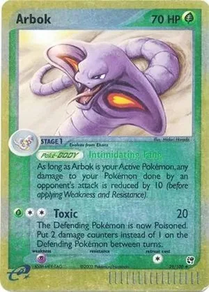 Arbok [Reverse Holo], English Pokemon card