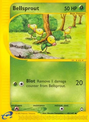 Bellsprout, English Pokemon card