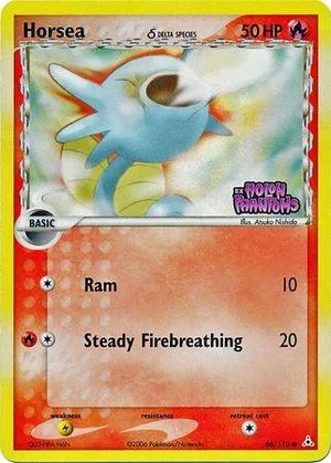Horsea [Reverse Holo], English Pokemon card