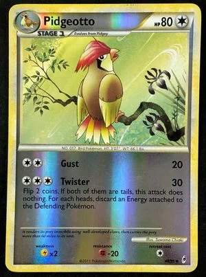 Pidgeotto [Reverse Holo], English Pokemon card