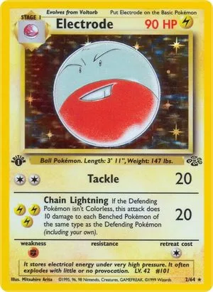 Electrode [1st Edition], English Pokemon card