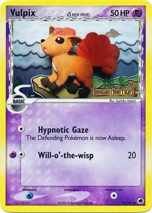 Vulpix [Reverse Holo], English Pokemon card