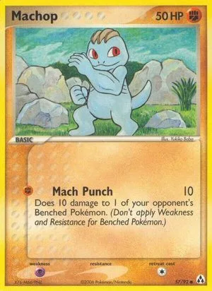 Machop, English Pokemon card