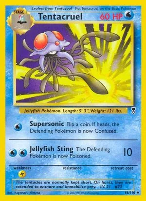 Tentacruel, English Pokemon card