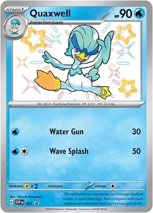 Quaxwell, English Pokemon card