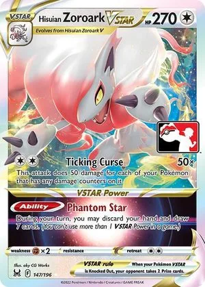 Hisuian Zoroark VSTAR [Prize Pack], English Pokemon card