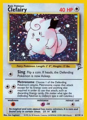 Clefairy, English Pokemon card