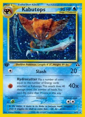 Kabutops [1st Edition], English Pokemon card