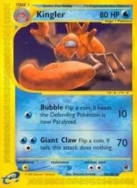 Kingler, English Pokemon card