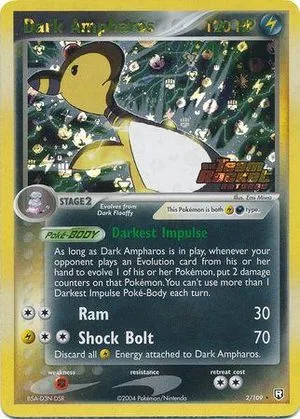 Dark Ampharos [Reverse Holo], English Pokemon card