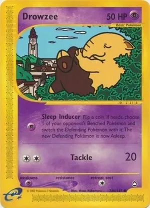 Drowzee, English Pokemon card