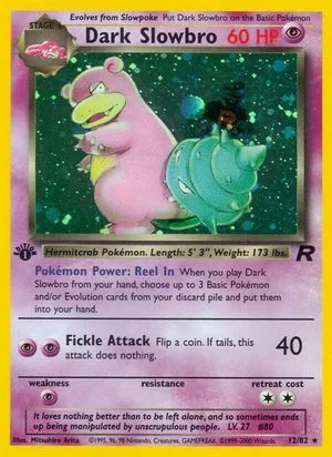 Dark Slowbro [1st Edition], English Pokemon card