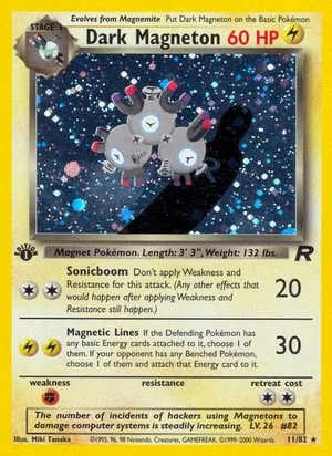 Dark Magneton [1st Edition], English Pokemon card