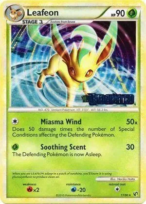 Leafeon [Prerelease], English Pokemon card