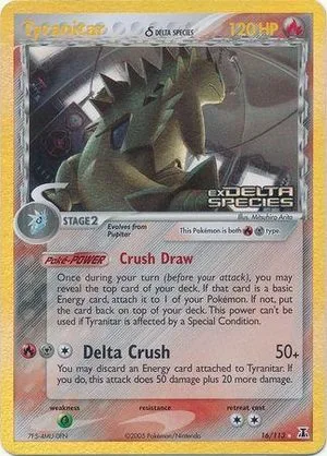 Tyranitar [Reverse Holo], English Pokemon card